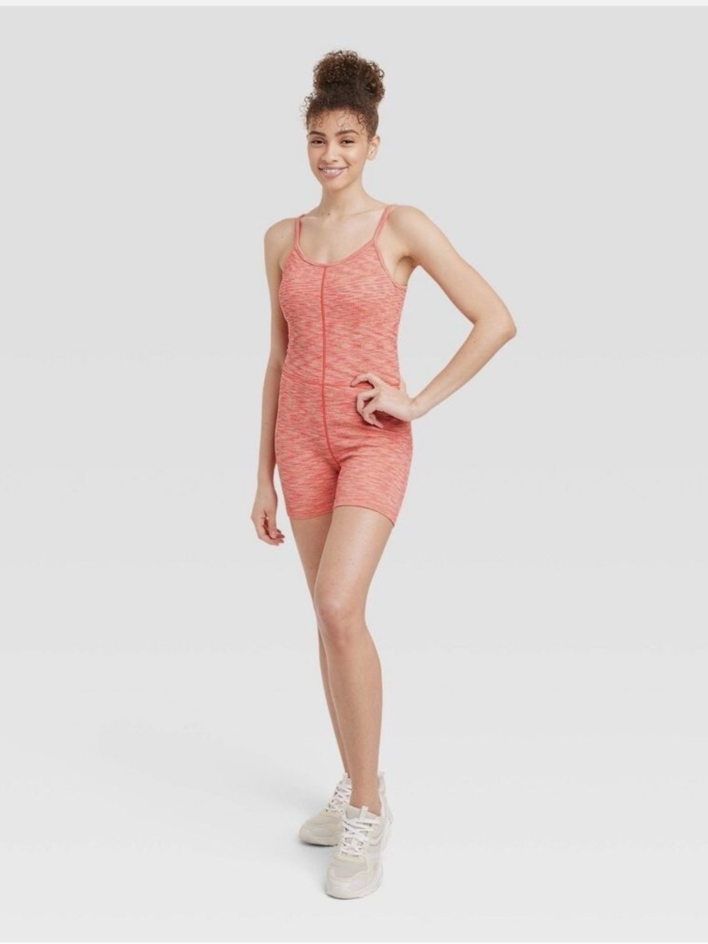 Target Seamless Short Active Bodysuit Sunset Coral Pink